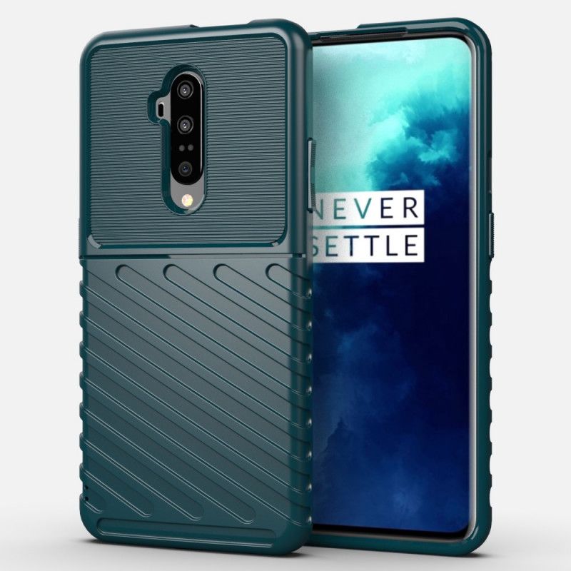 Hoesje OnePlus 7T Pro Groen Zwart Donderreeks