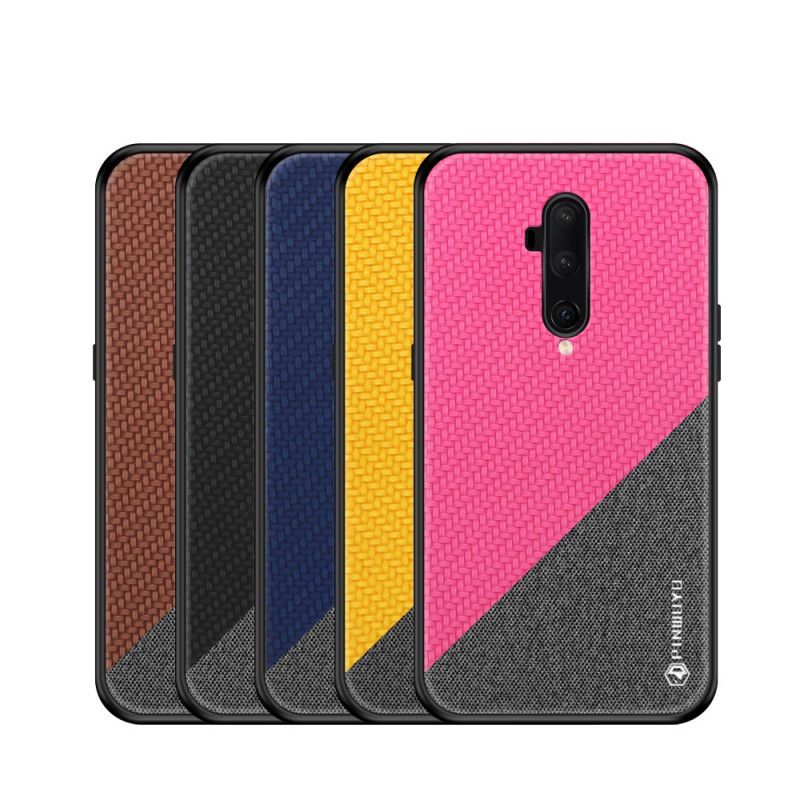 Hoesje voor OnePlus 7T Pro Magenta Zwart Pinwuyo Eer-Serie