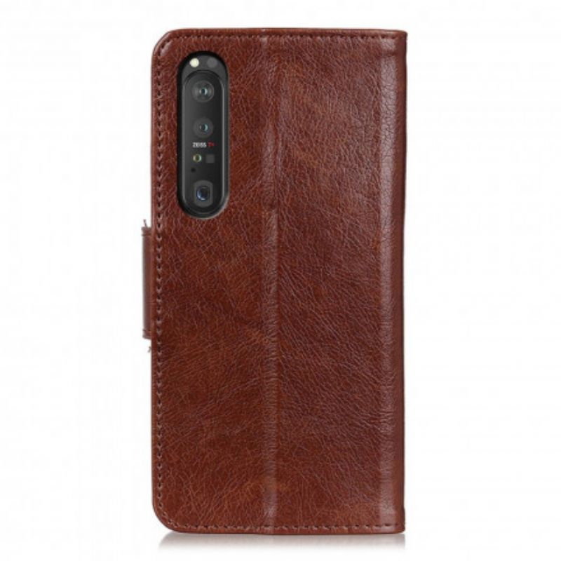 Leren Hoesje Voor Sony Xperia 1 Iii Split Nappa Leer