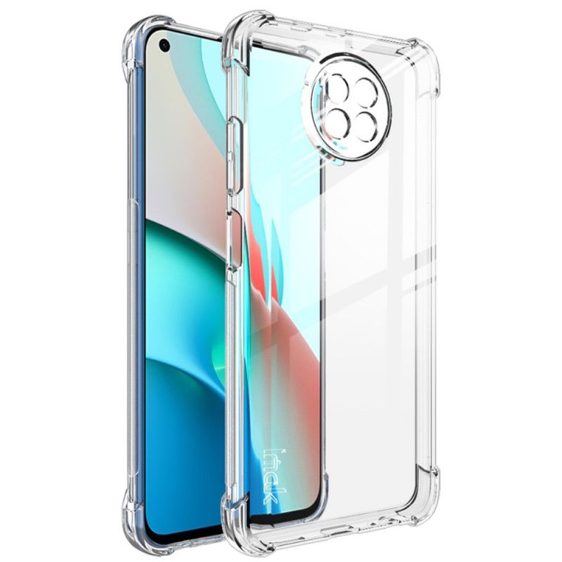 Case Hoesje Xiaomi Redmi Note 9 5G / Note 9T 5G Transparant Zwart Telefoonhoesje Imak Zijdeachtig