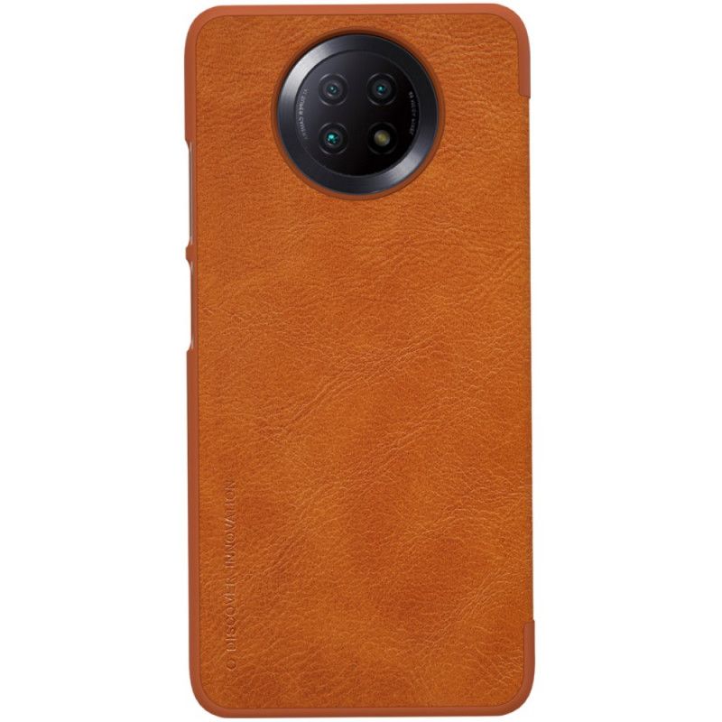 Folio-hoesje Xiaomi Redmi Note 9 5G / Note 9T 5G Rood Zwart Nillkin Qin-Reeks