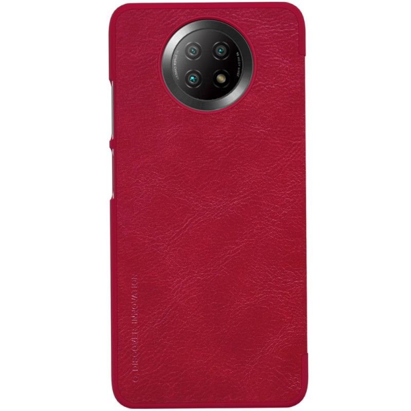 Folio-hoesje Xiaomi Redmi Note 9 5G / Note 9T 5G Rood Zwart Nillkin Qin-Reeks