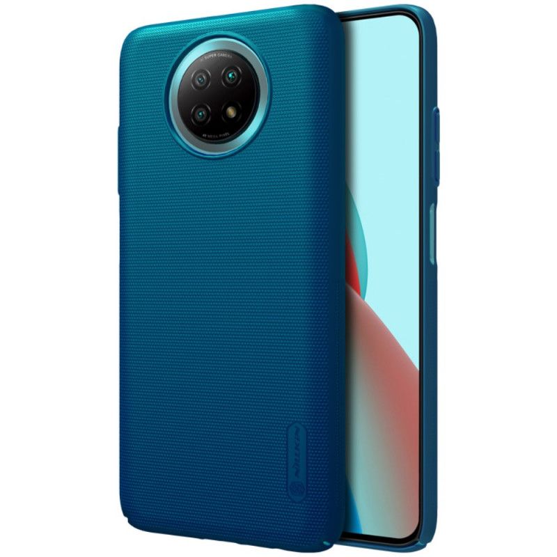 Hoesje Xiaomi Redmi Note 9 5G / Note 9T 5G Wit Zwart Stijve Frosted Nillkin