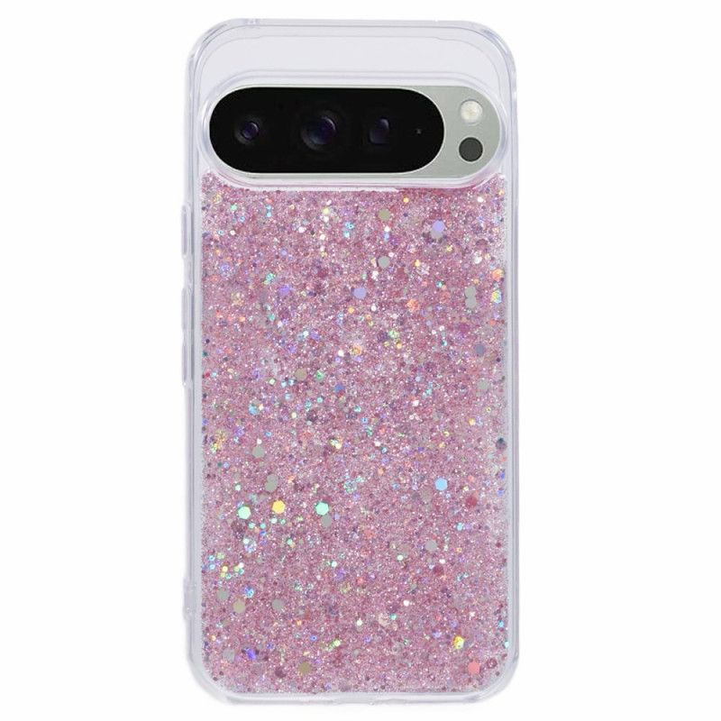 Case Hoesje Google Pixel 9 Telefoonhoesje Glitter-ontwerp