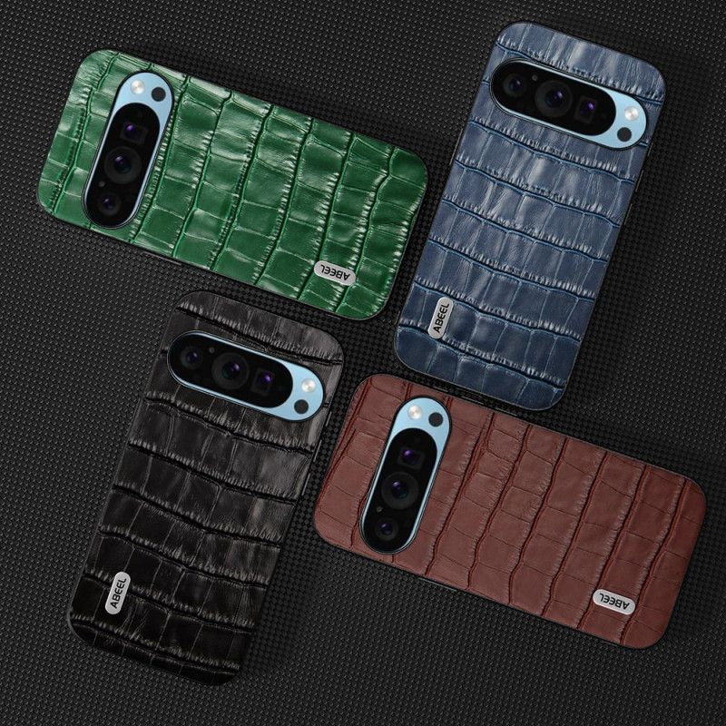 Cover Hoesje Google Pixel 9 Telefoonhoesje Krokodilstijl Abeel