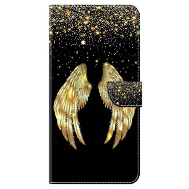 Folio-hoesje Google Pixel 9 Telefoonhoesje Gouden Vleugels