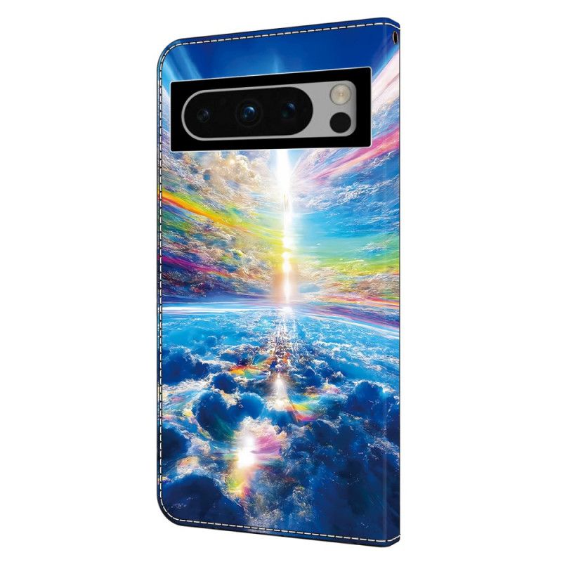 Folio-hoesje Google Pixel 9 Telefoonhoesje Kleurrijke Lucht