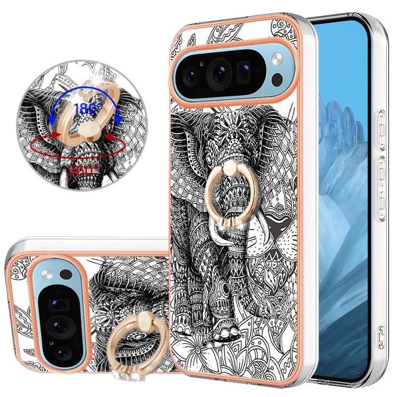 Hoesje Google Pixel 9 Olifant Totem Steunring