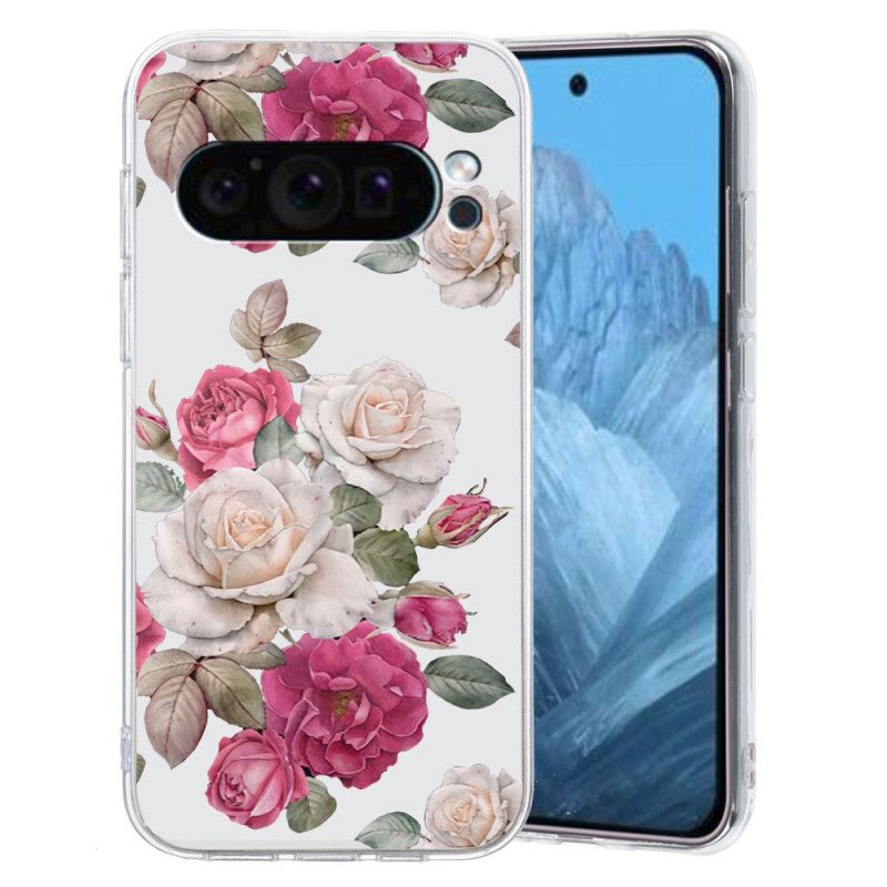 Hoesje Google Pixel 9 Pioenrozen Bescherming Hoesje