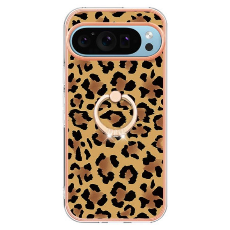 Hoesje Google Pixel 9 Ringhouder Met Luipaardprint