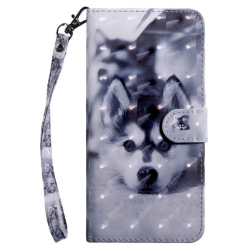 Leren Hoesje Google Pixel 9 Husky Met Riem Bescherming Hoesje