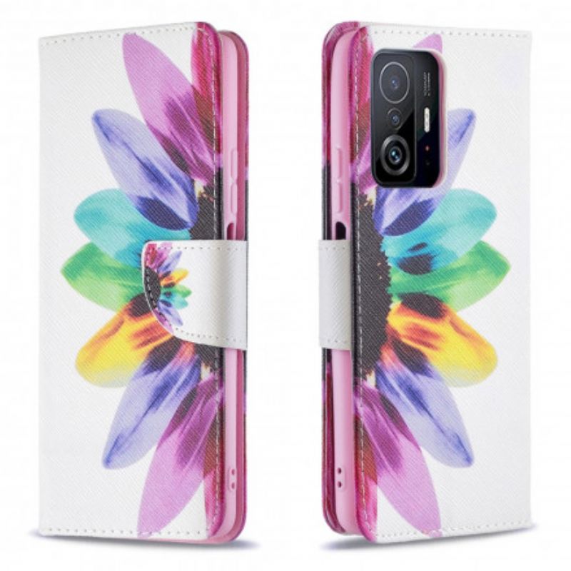 Bescherming Hoesje Xiaomi Mi 11t / 11t Pro Bloem Aquarel