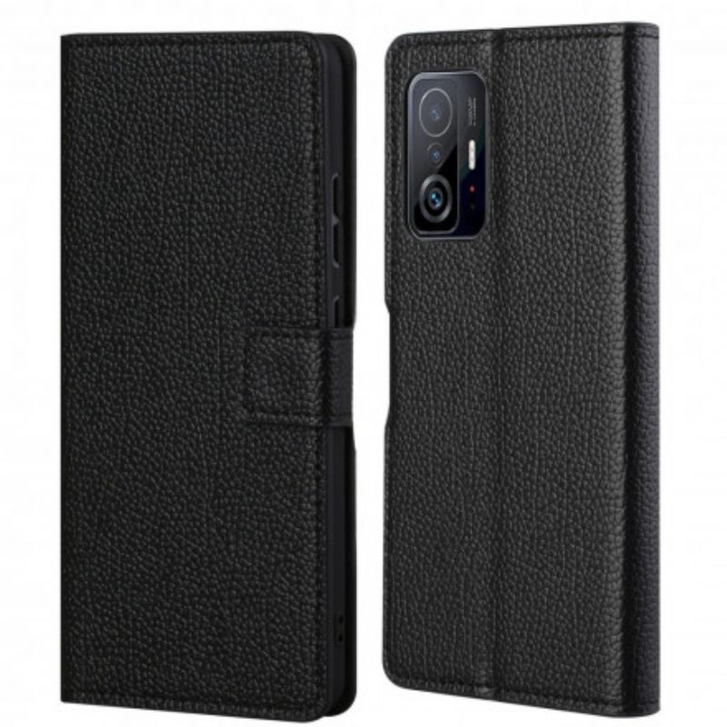 Bescherming Hoesje Xiaomi Mi 11t / 11t Pro Litchi-leereffect