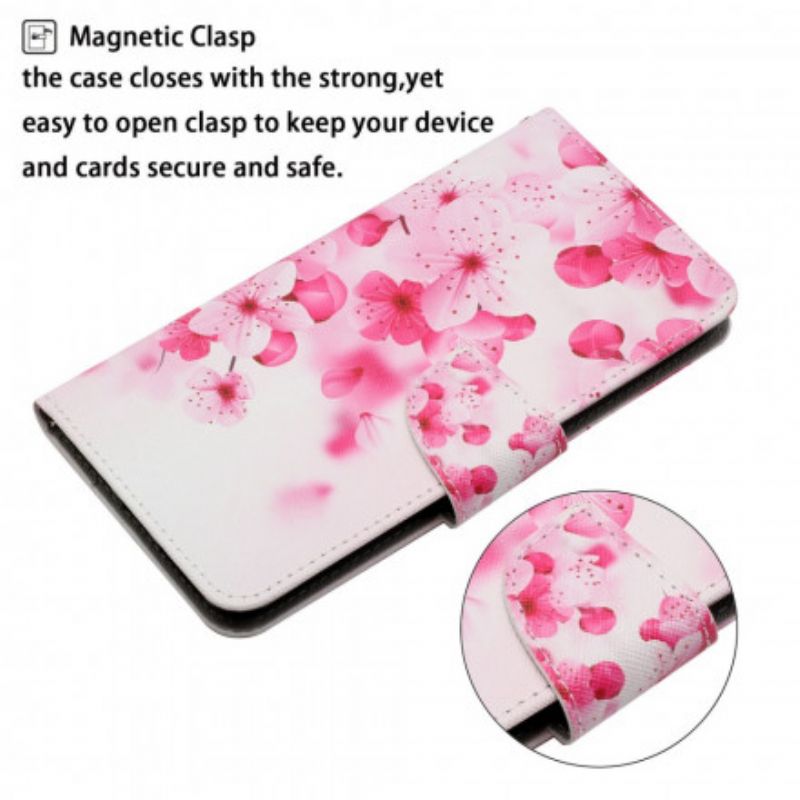 Bescherming Hoesje Xiaomi Mi 11t / 11t Pro Roze Bloemen