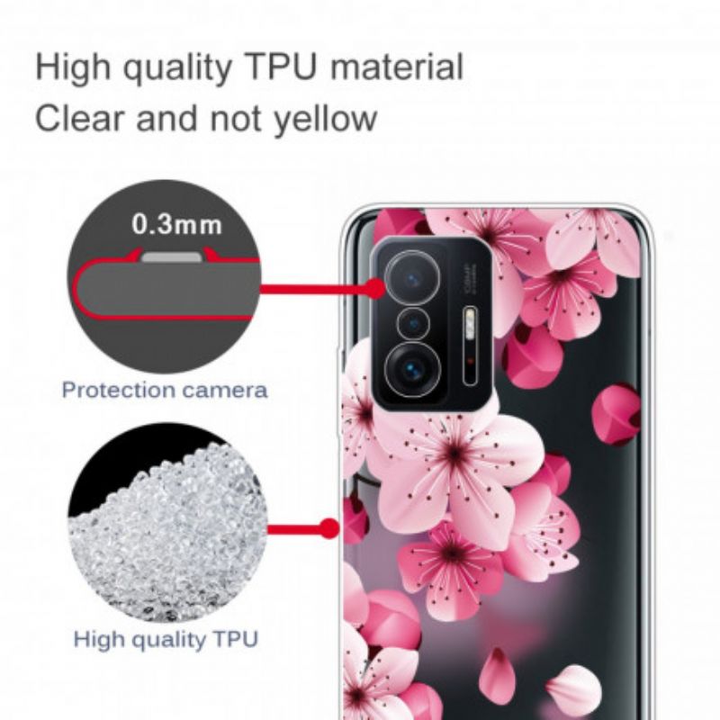 Case Hoesje Xiaomi Mi 11t / 11t Pro Telefoonhoesje Bloemen Premium