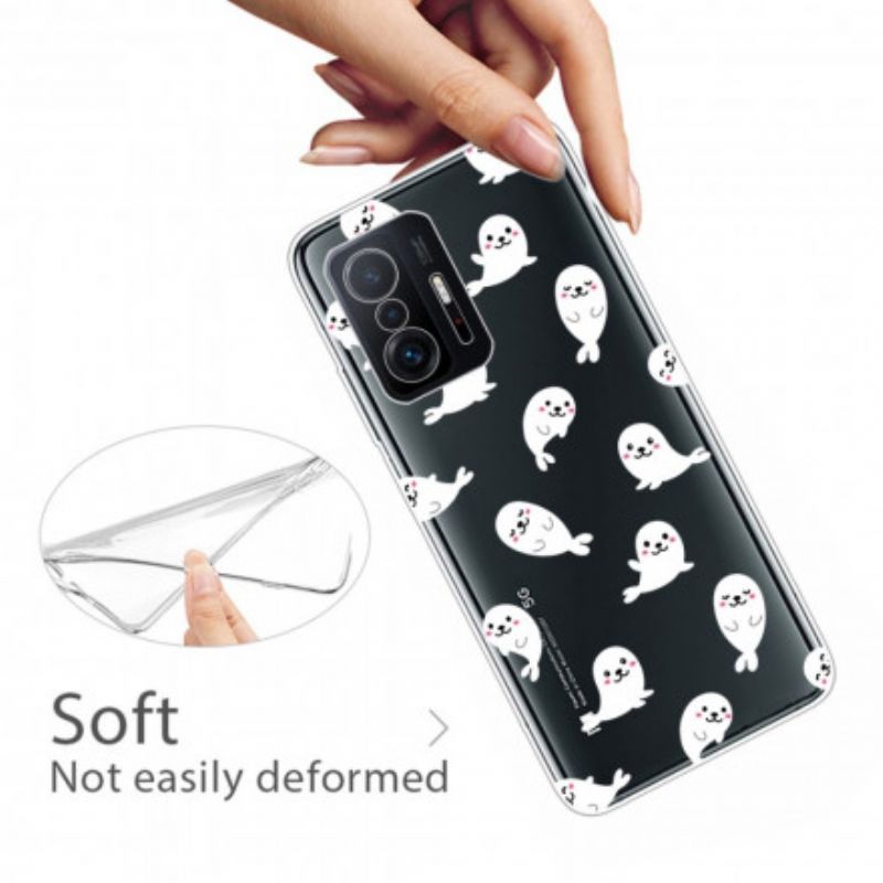Case Hoesje Xiaomi Mi 11t / 11t Pro Telefoonhoesje Zeeleeuwen Plezier