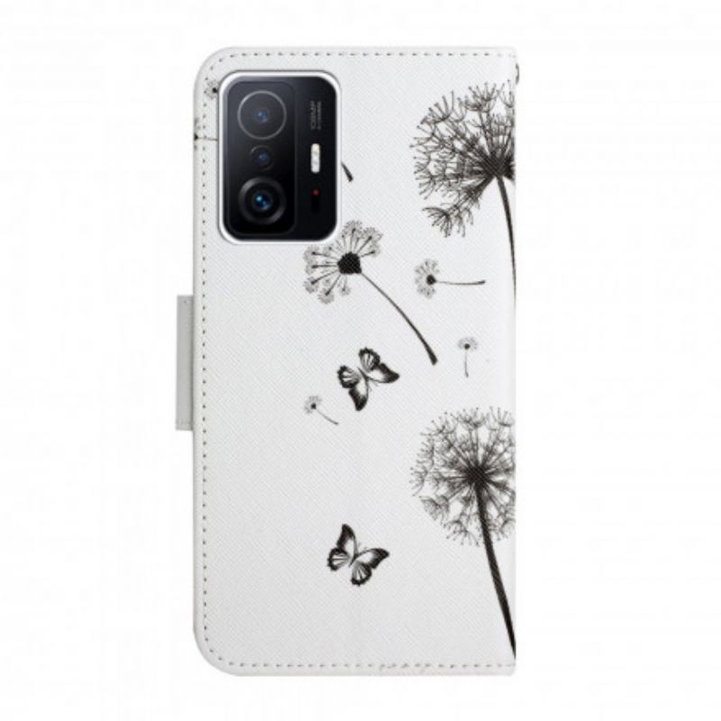 Flip Case Leren Xiaomi Mi 11t / 11t Pro Baby Love Paardebloem