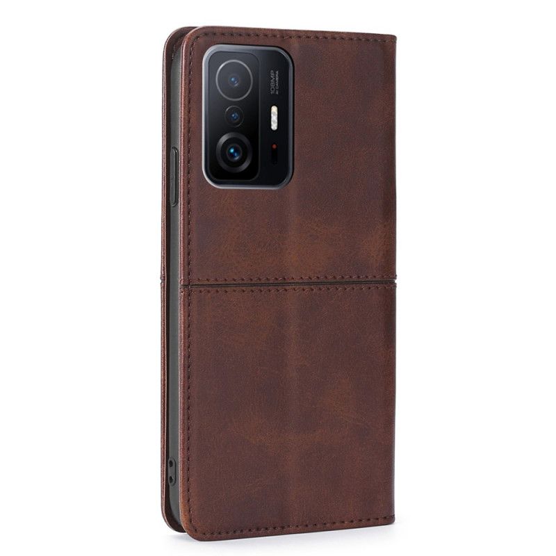 Folio-hoesje Xiaomi Mi 11t / 11t Pro Stijl Lederen Couture Bescherming Hoesje