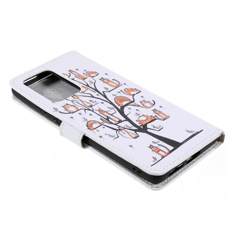 Folio-hoesje Xiaomi Mi 11t / 11t Pro Telefoonhoesje Funky Cats Strappy