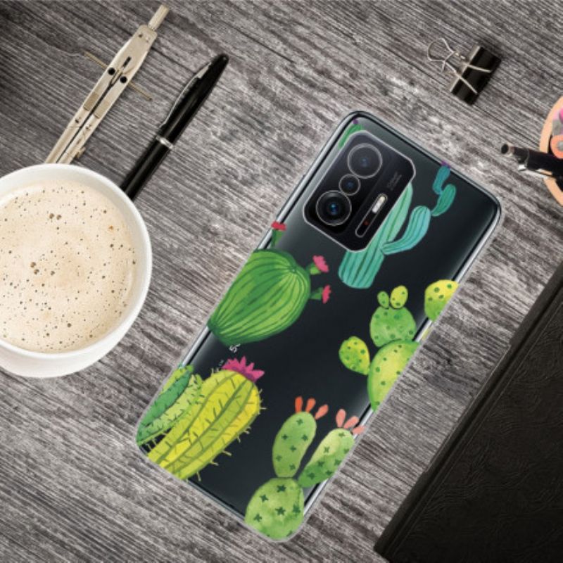 Hoesje Voor Xiaomi Mi 11t / 11t Pro Aquarel Cactus