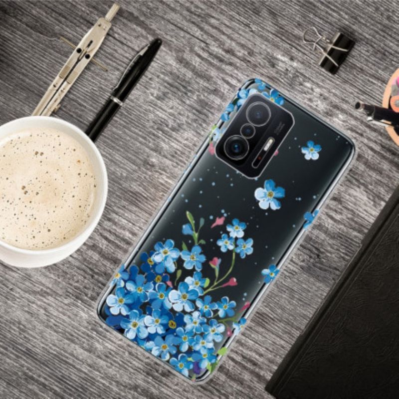 Hoesje Xiaomi Mi 11t / 11t Pro Boeket Blauwe Bloemen