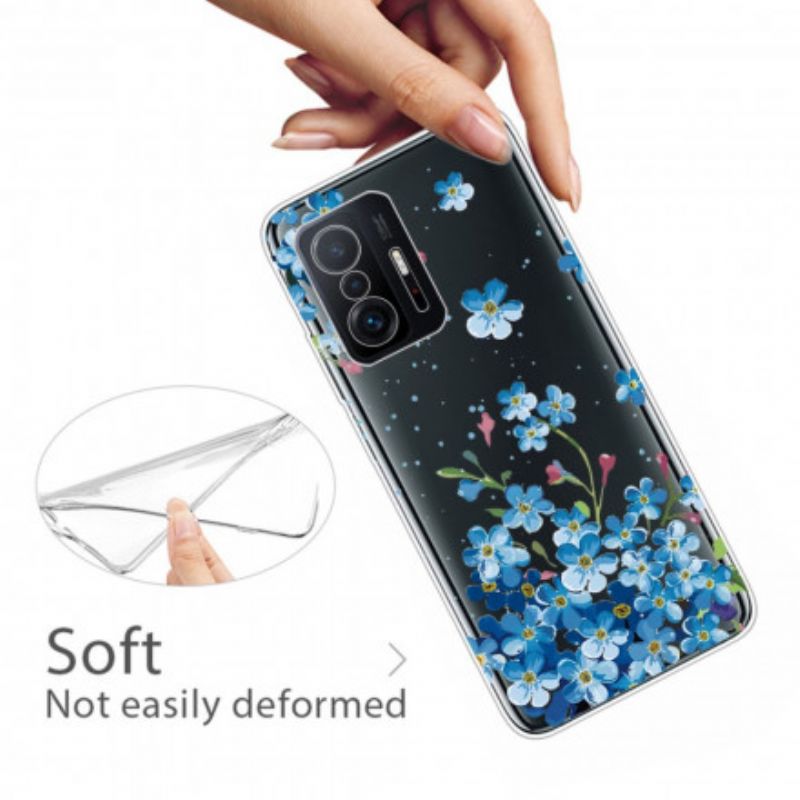 Hoesje Xiaomi Mi 11t / 11t Pro Boeket Blauwe Bloemen