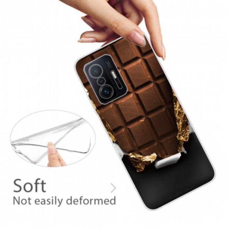 Hoesje Xiaomi Mi 11t / 11t Pro Flexibele Chocolade Bescherming Hoesje