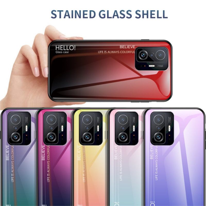 Hoesje Xiaomi Mi 11t / 11t Pro Gehard Glas Hallo