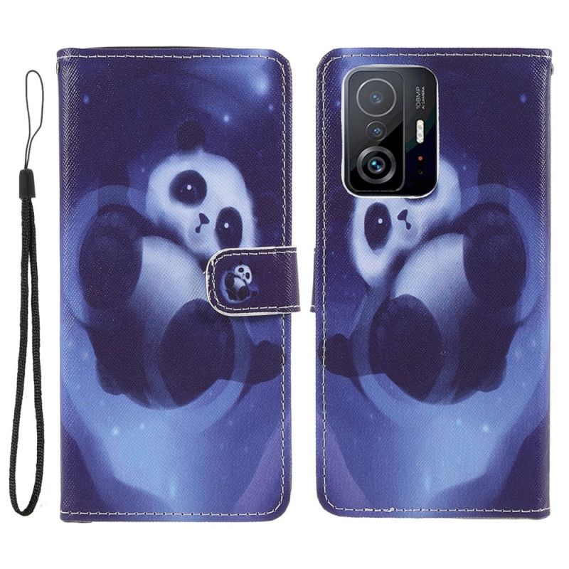 Leren Hoesje Voor Xiaomi Mi 11t / 11t Pro Panda Space