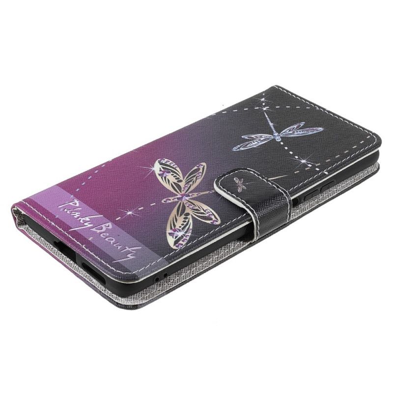 Leren Hoesje Voor Xiaomi Mi 11t / 11t Pro String Libellen