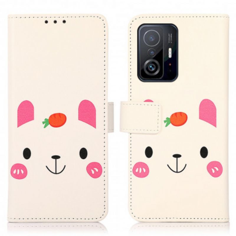 Leren Hoesje Xiaomi Mi 11t / 11t Pro Leuke Tekenfilm Bescherming Hoesje