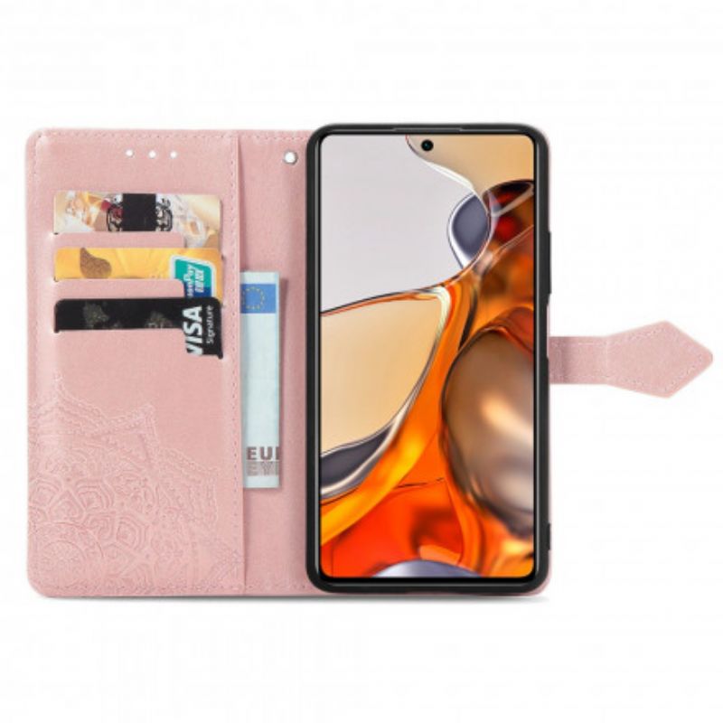 Leren Hoesje Xiaomi Mi 11t / 11t Pro Mandala Middeleeuwen