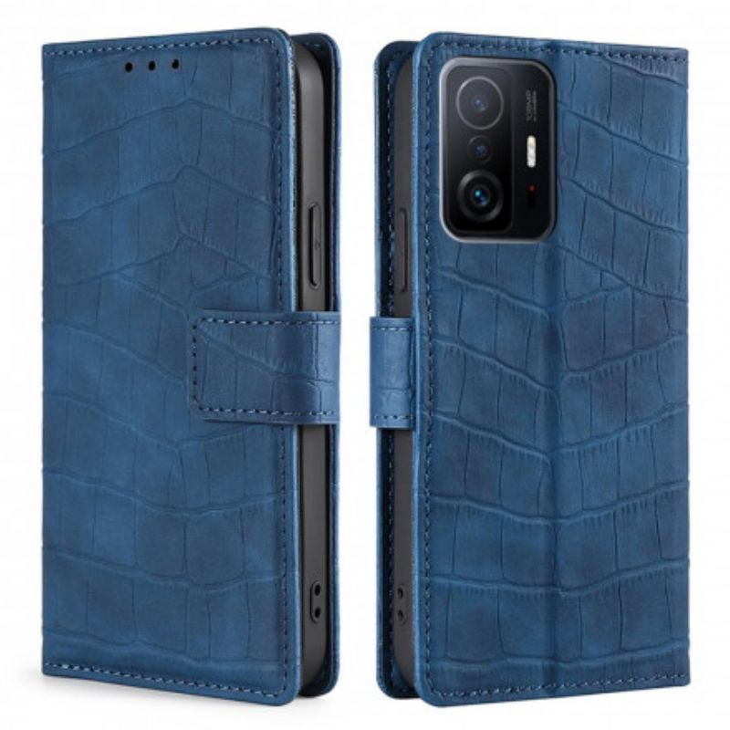 Leren Hoesje Xiaomi Mi 11t / 11t Pro Skin-touch Krokodil