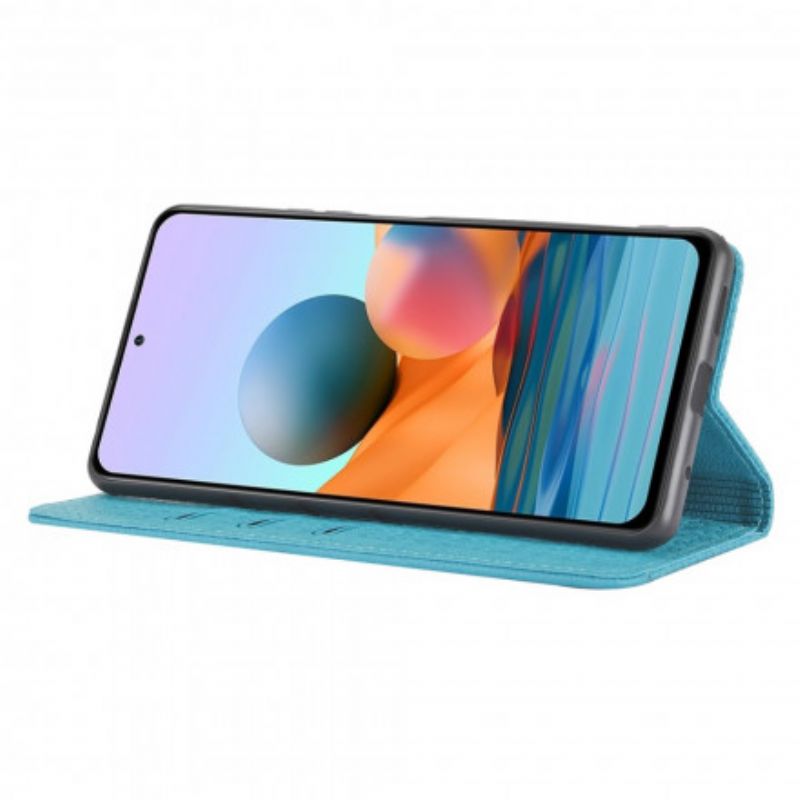 Leren Hoesje Xiaomi Mi 11t / 11t Pro Stijl Geweven Lederen Band