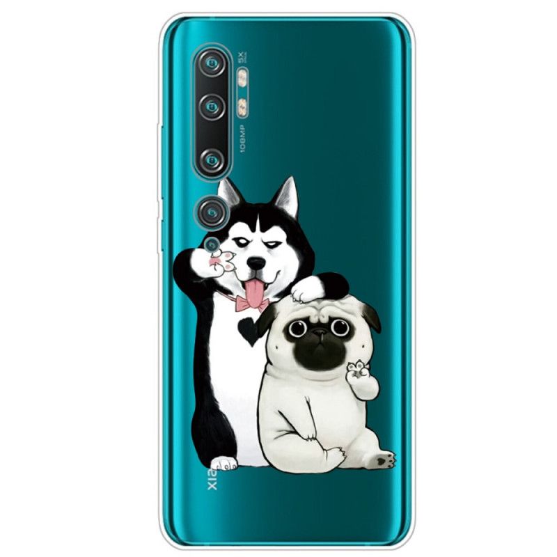 Cover Hoesje Xiaomi Mi Note 10 / 10 Pro Telefoonhoesje Grappige Honden