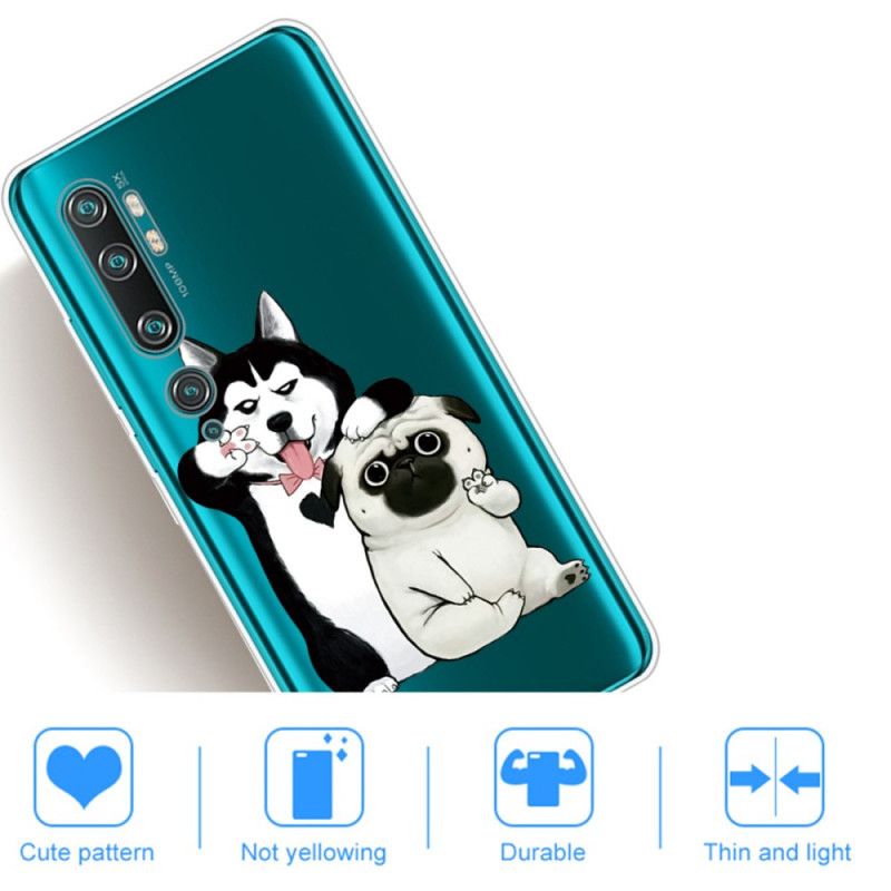 Cover Hoesje Xiaomi Mi Note 10 / 10 Pro Telefoonhoesje Grappige Honden