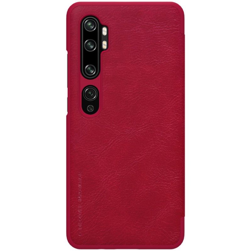 Folio-hoesje Xiaomi Mi Note 10 / 10 Pro Rood Nillkin Qin-Reeks