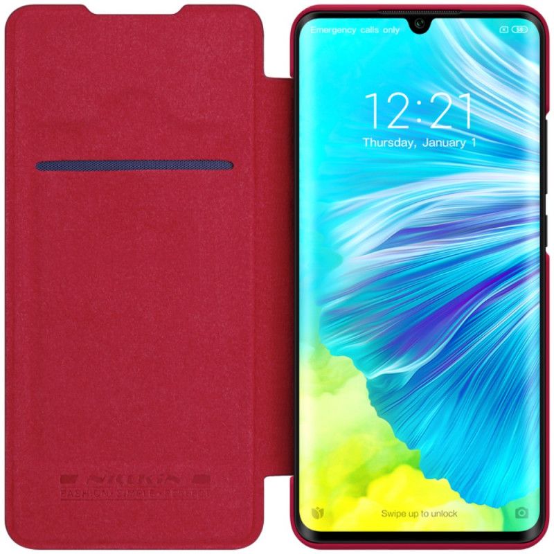 Folio-hoesje Xiaomi Mi Note 10 / 10 Pro Rood Nillkin Qin-Reeks