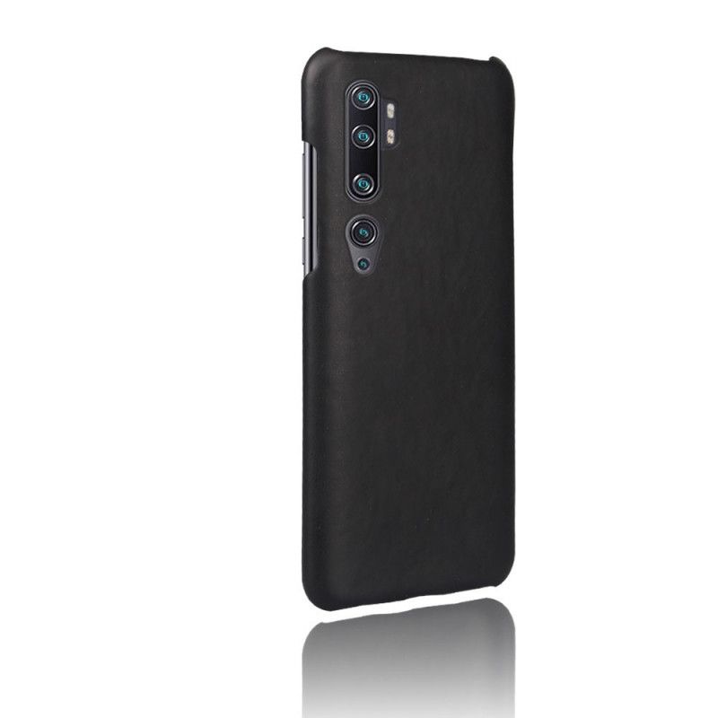 Hoesje voor Xiaomi Mi Note 10 / 10 Pro Bruin Oranje Ksq Leereffect