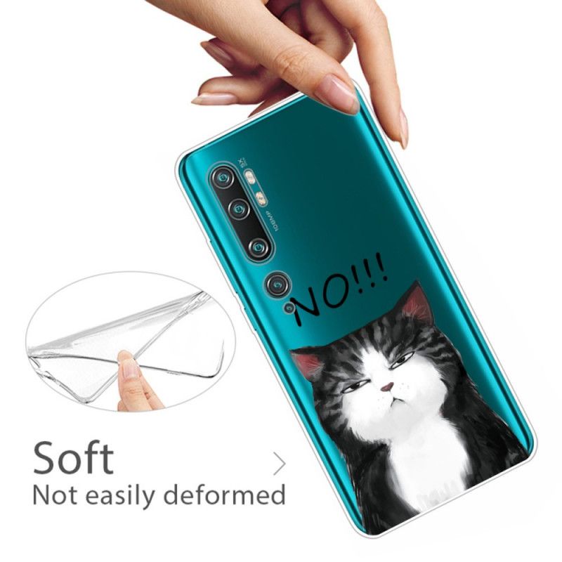 Hoesje voor Xiaomi Mi Note 10 / 10 Pro De Kat Die Nee Zegt