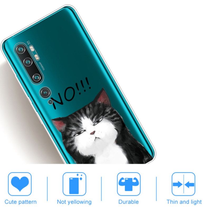 Hoesje voor Xiaomi Mi Note 10 / 10 Pro De Kat Die Nee Zegt