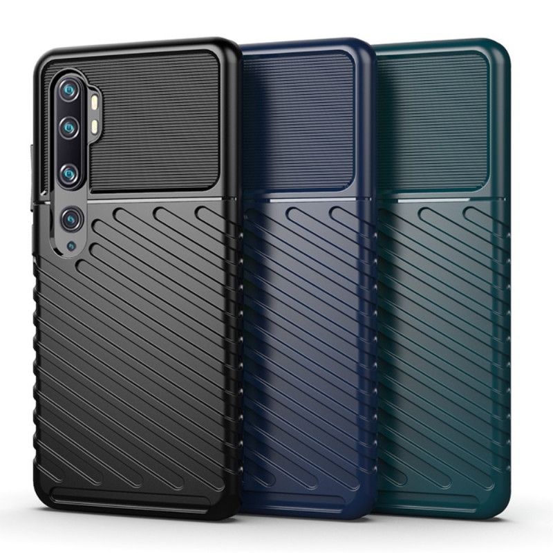 Hoesje voor Xiaomi Mi Note 10 / 10 Pro Groen Zwart Donderreeks