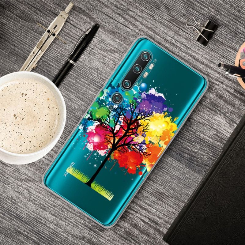 Hoesje voor Xiaomi Mi Note 10 / 10 Pro Transparante Aquarelboom