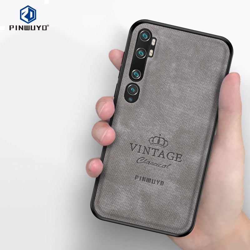 Hoesje Xiaomi Mi Note 10 / 10 Pro Grijs Zwart Eervolle Vintage Pinwuyo