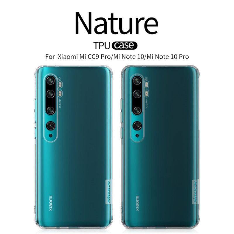 Hoesje Xiaomi Mi Note 10 / 10 Pro Transparant Transparant Nillkin