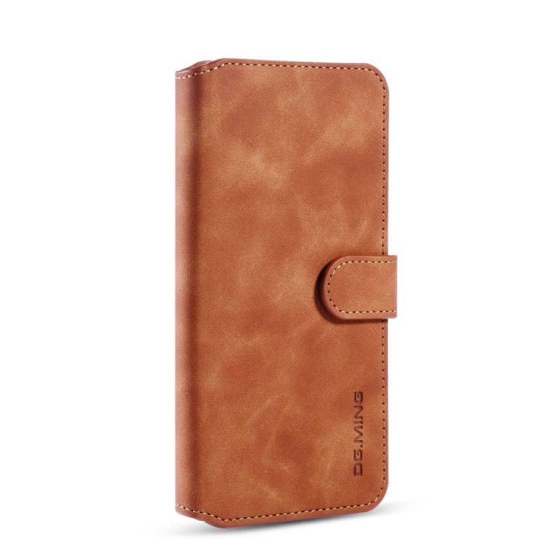 Leren Hoesje voor Xiaomi Mi Note 10 / 10 Pro Grijs Zwart Retro Dg.Ming