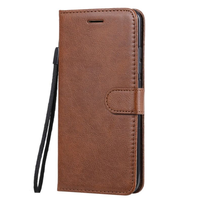 Leren Hoesje voor Xiaomi Mi Note 10 / 10 Pro Rood Zwart Stijl Leren Band