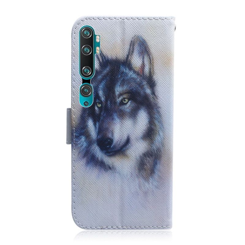 Leren Hoesje Xiaomi Mi Note 10 / 10 Pro Honden Blik