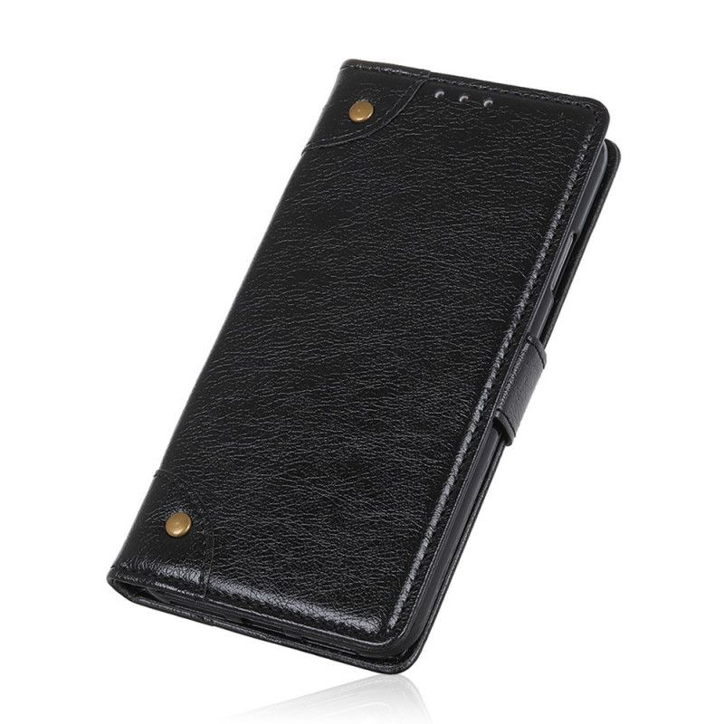 Leren Hoesje Xiaomi Mi Note 10 / 10 Pro Zwart Vintage Oud