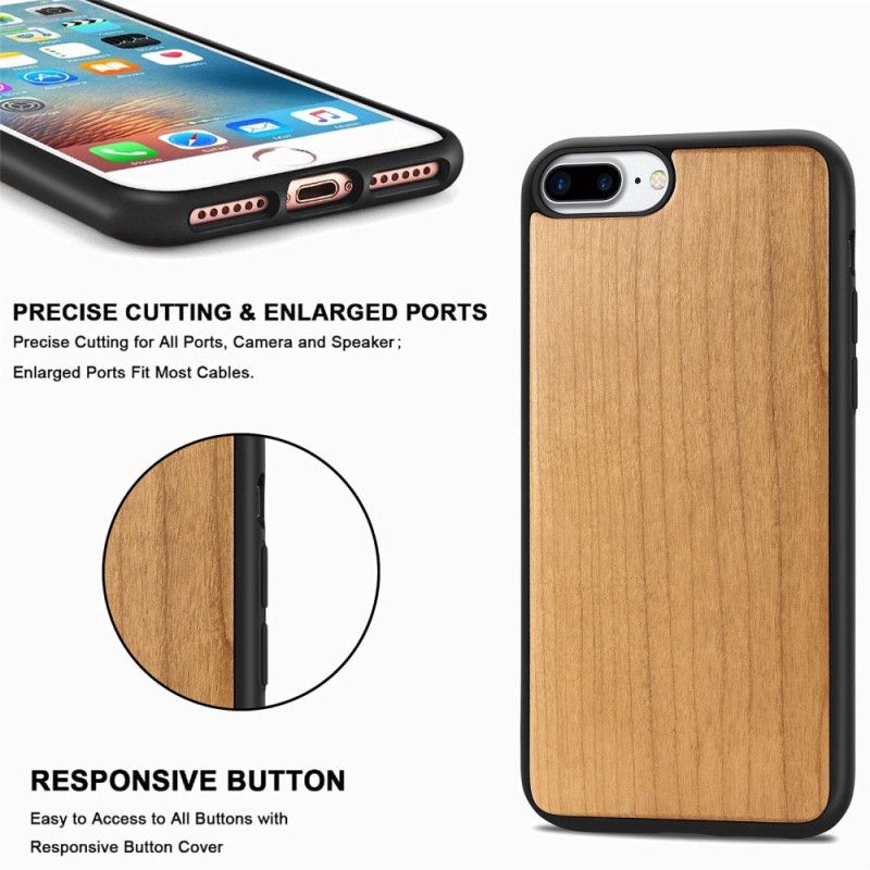 Hoesje iPhone 6 / 6S Plus Beige Natuurlijk Hout